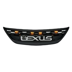 Решётка радиатора Lexus RX300,330 2003-2005 Harrier чёрная с ДХО "RANGER"