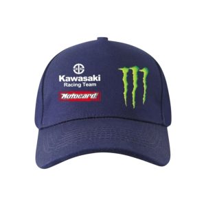 Кепка синяя "MONSTER ENERGY&KAWASAKI"