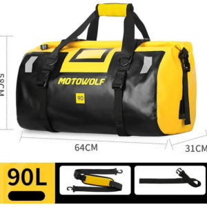 Сумка (жёлтая) 90L "Motowolf"