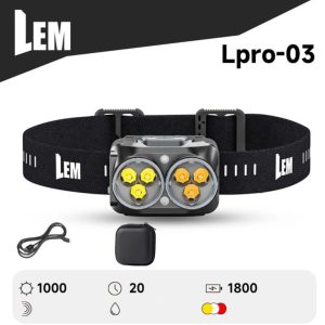 Фонарь туристический налобный "LEM"