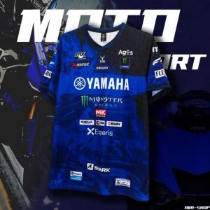 Футболка синяя "YAMAHA"