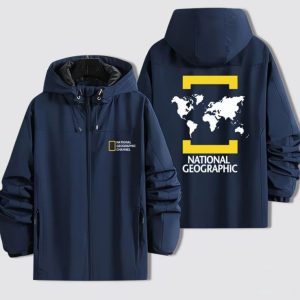 Ветровка National Geographic (синяя) простая