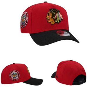 Кепка "Chicago Blackhawks" красный черный