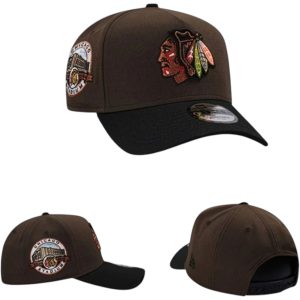 Кепка "Chicago Blackhawks" коричневый черный