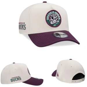 Кепка "Anaheim Ducks" белый бордовый
