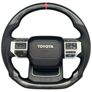 Руль Land Cruiser100, Land Cruiser Prado120(искусственная кожа)черный карбон (2003-2023г.)