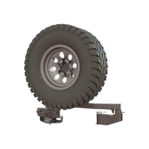 Калитка в штатный бампер Toyota Land Cruiser 100 с квадратом под фаркоп